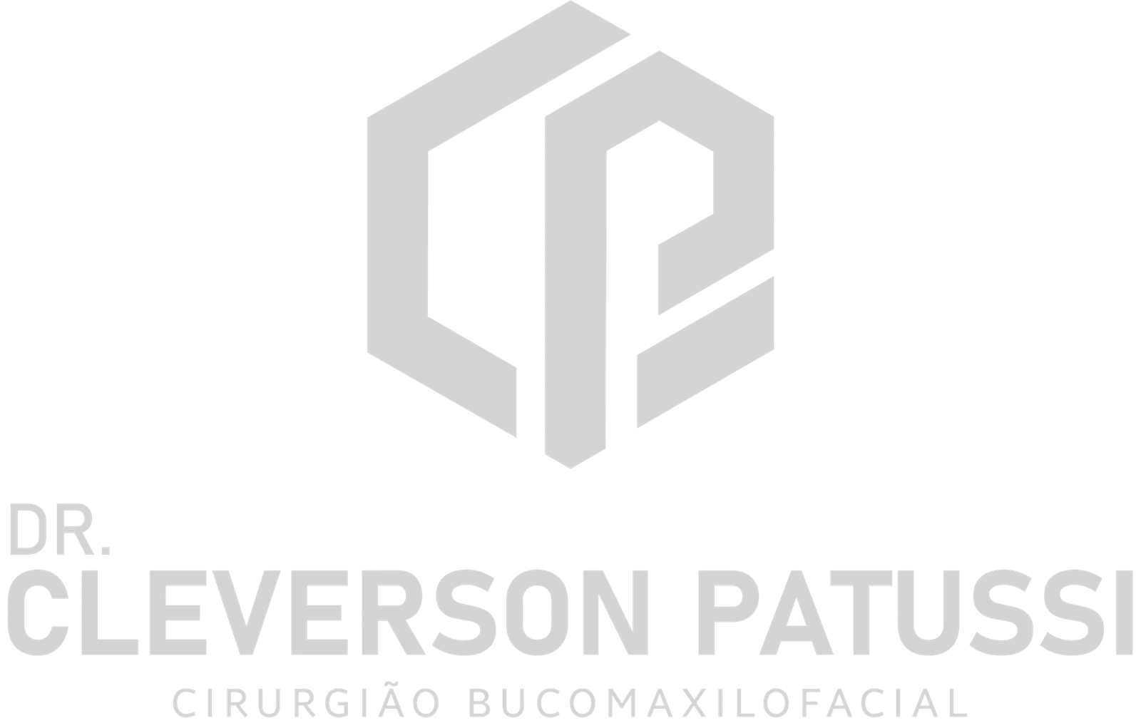 Logomarca oficial do Dr. Cleverson Patussi, Cirurgião Bucomaxilofacial em Curitiba.